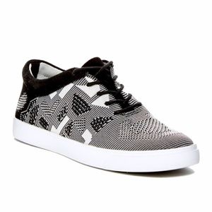Clarks Glove Glitter sneakers black & white motif
